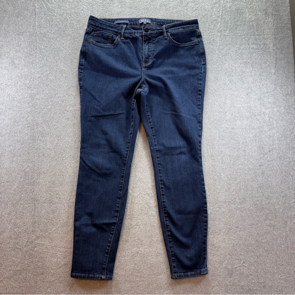 NYDJ Jeans High Rise Skinny 10 Dark Wash MSSD8706 Lift Tuck Stretch Slimming